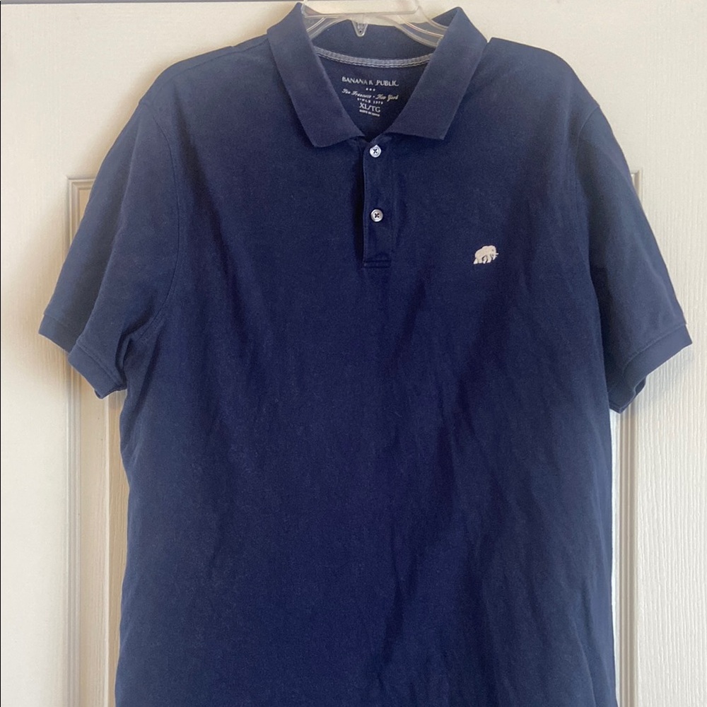 Banana Republic Blue Polo Shirt Classic Style